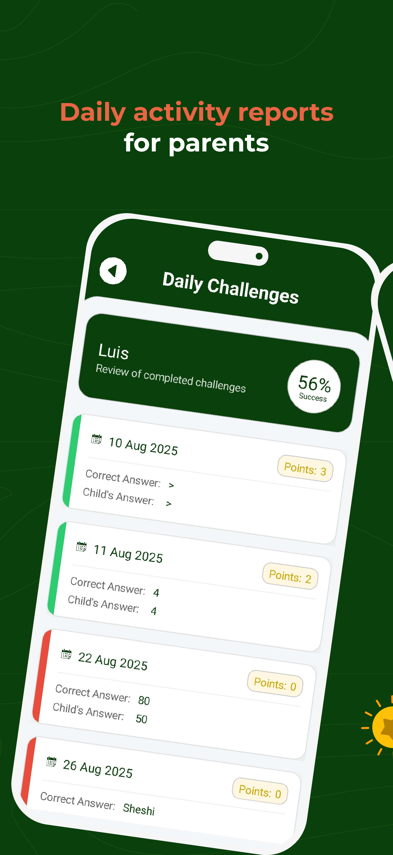 Milestones and badges