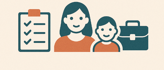 Working parents long-term perspective illustration